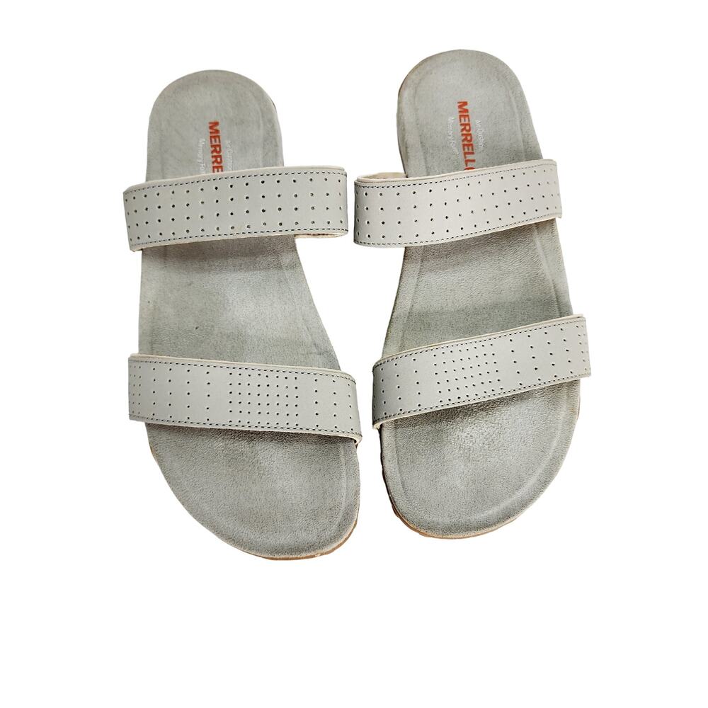 Merrell Gray Memory Foam Slip On Double Strap Wom… - image 1